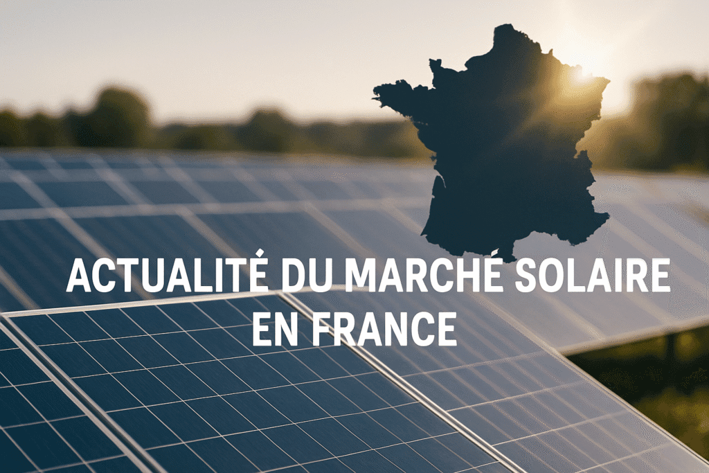 Actualité du marché solaire en France : situation en août 2025